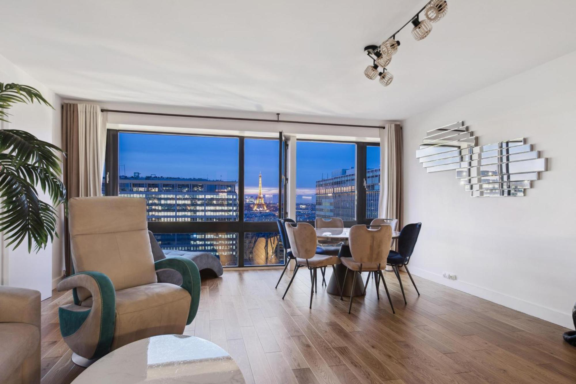 Paris Luxury Apartment 75M2 With Eiffel Tower View, 1 Min Metro, Parking Esterno foto